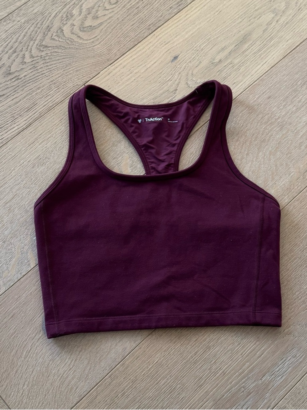 TnAction Women’s Life Skip Spiced Burgundy Sports Bra Medium
